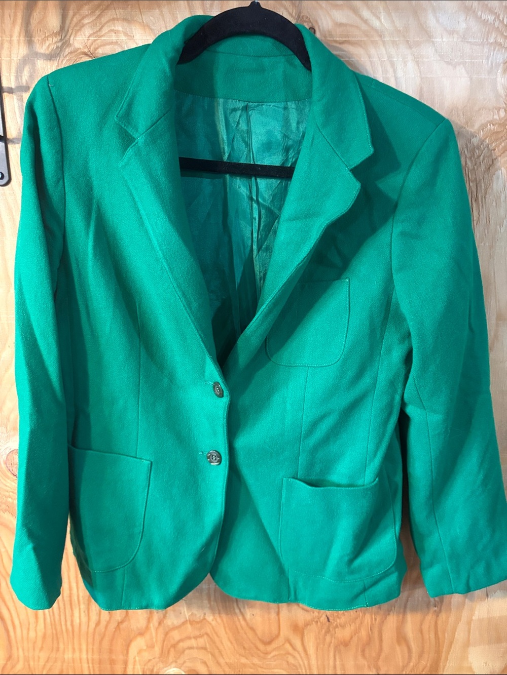 Barclay Square VINTAGE Women's Emerald Green Tailored Blazer Jacket